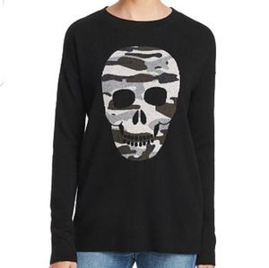 Camo Skull 100% Cashmere Sweater